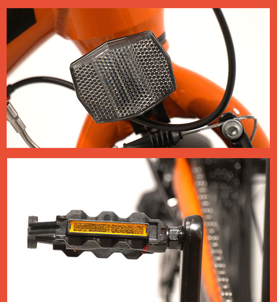 Bild Strahler und Pedalreflektoren